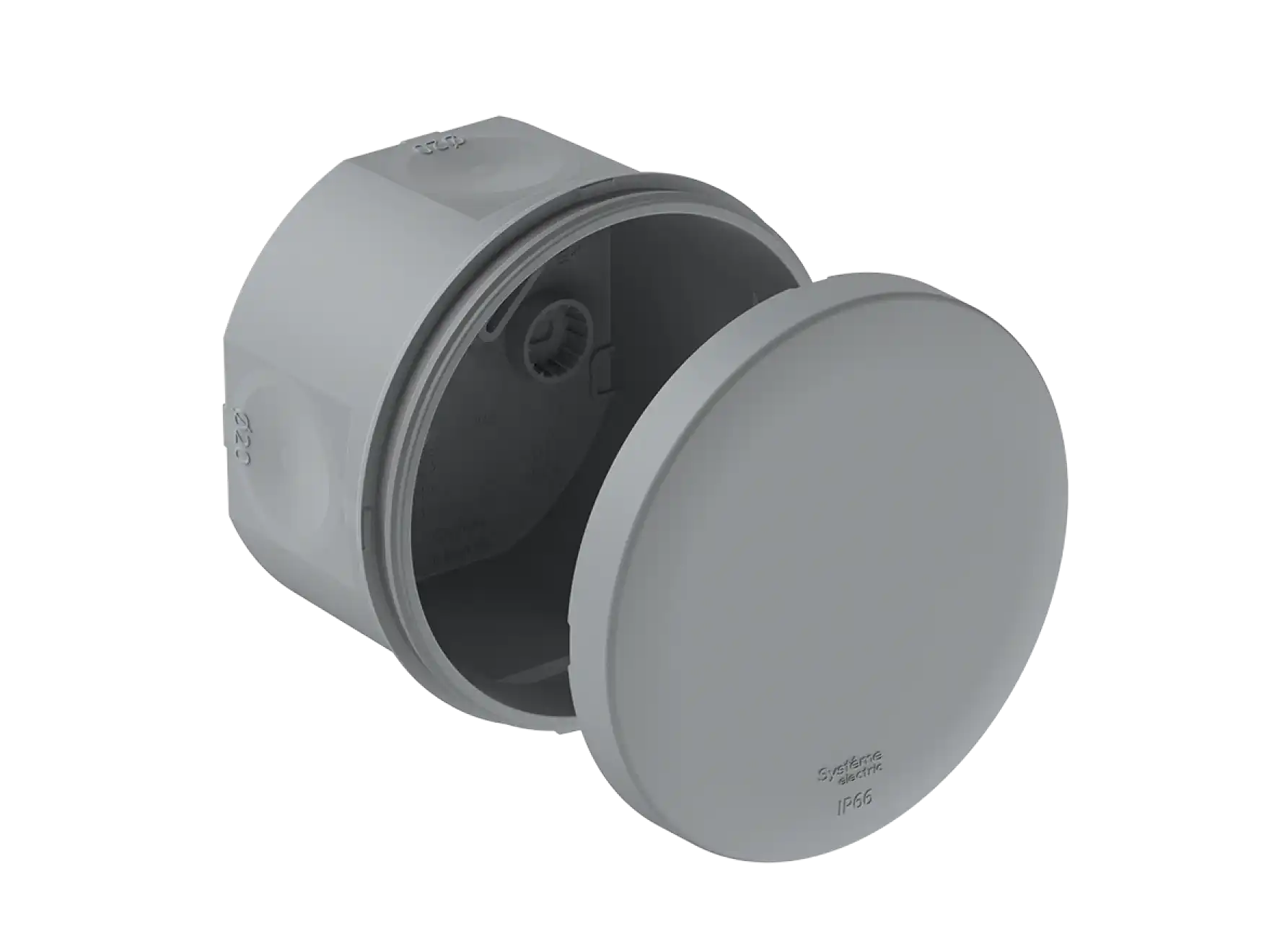 Распредкоробка круглая IP66 80x50