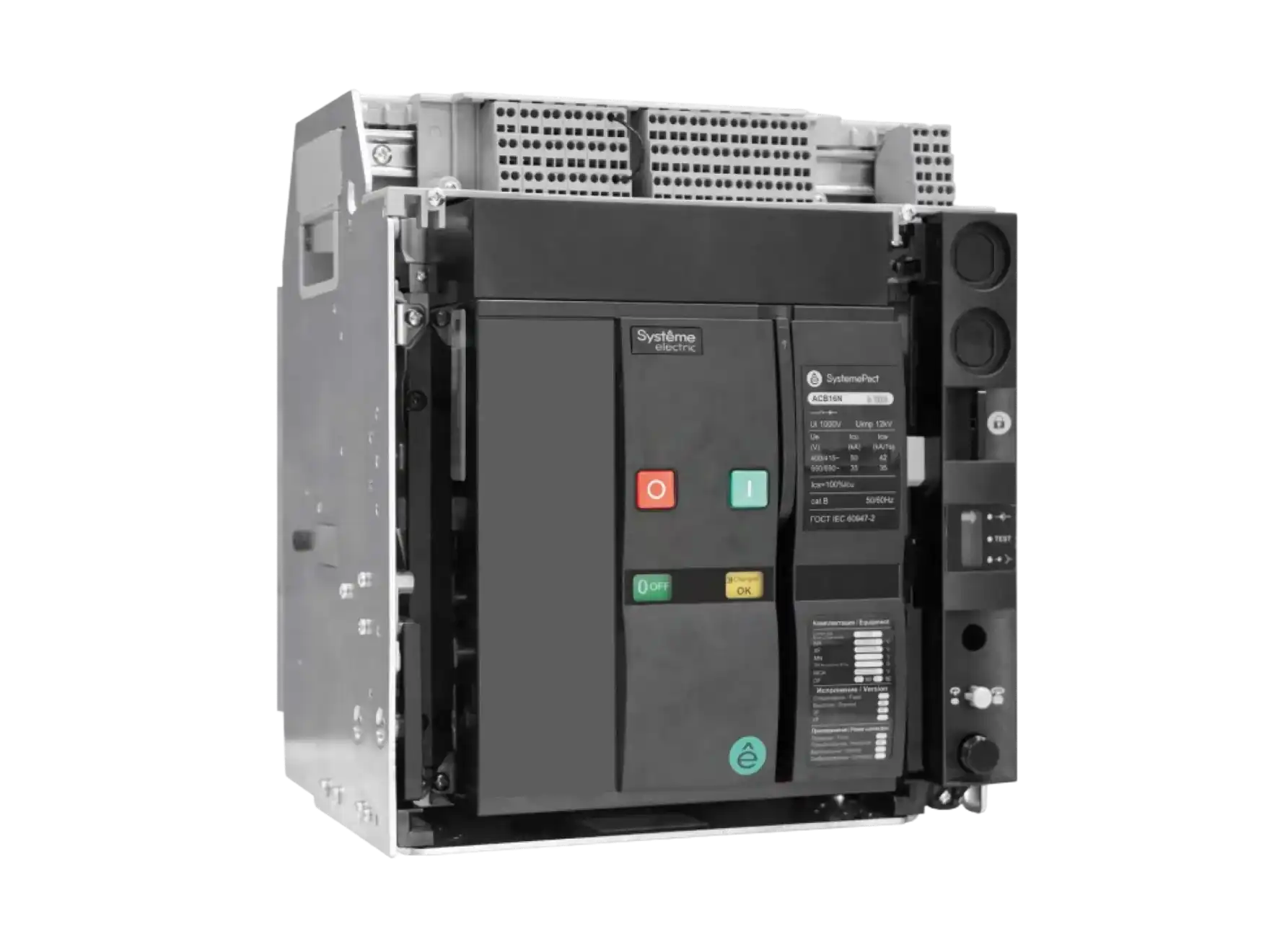 ACB1, 400А-1600А, 3P, выкатной