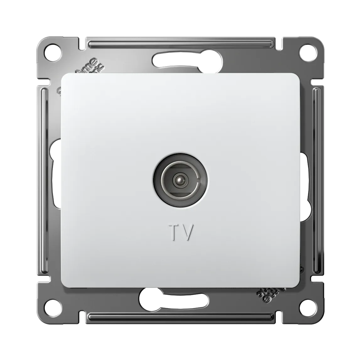 Розетка TV Glossa оконечная 1дБ механизм белый