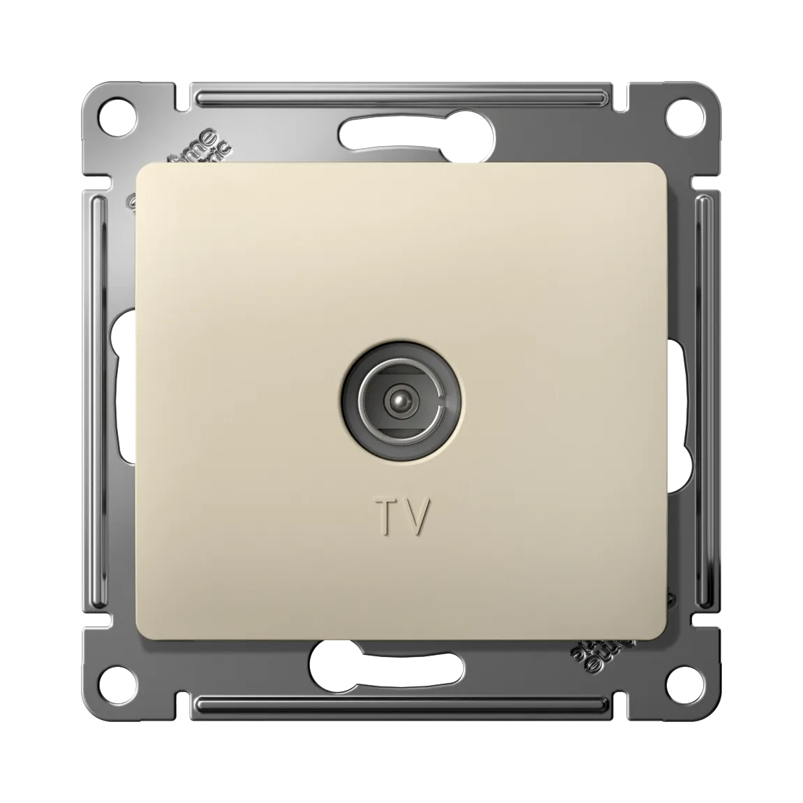 Розетка TV Glossa оконечная 1дБ механизм бежевый