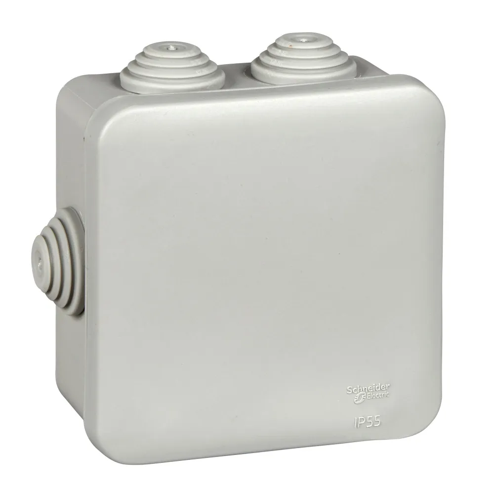 MULTIBOX Коробка распред. откр.установки 85x85x40 (внутр.размеры), габариты 110х110х48, IP55 СЕРАЯ