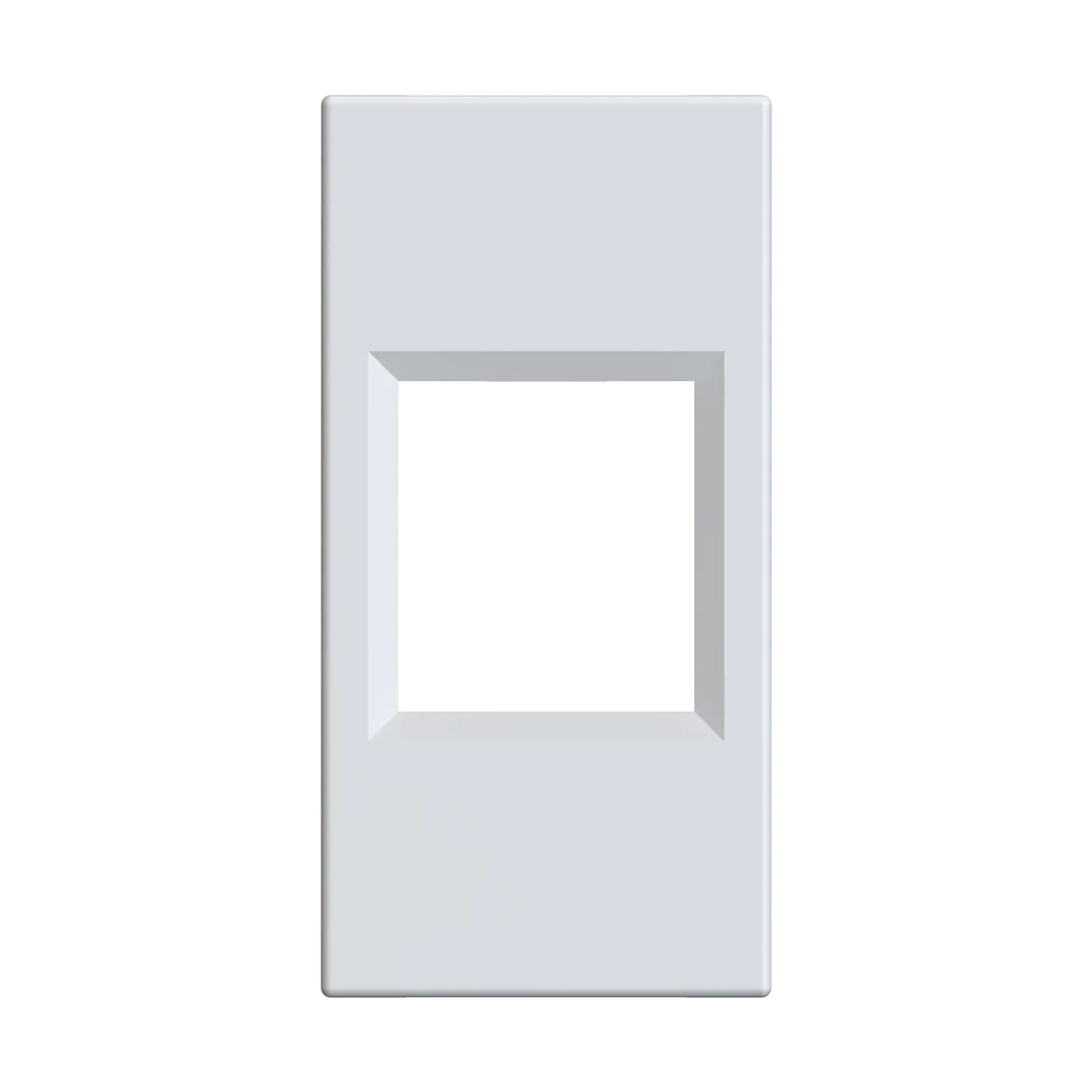 W45 Плата лицевая для 1xKeystone, 1 модуль (45х22.5 мм) БЕЛАЯ
