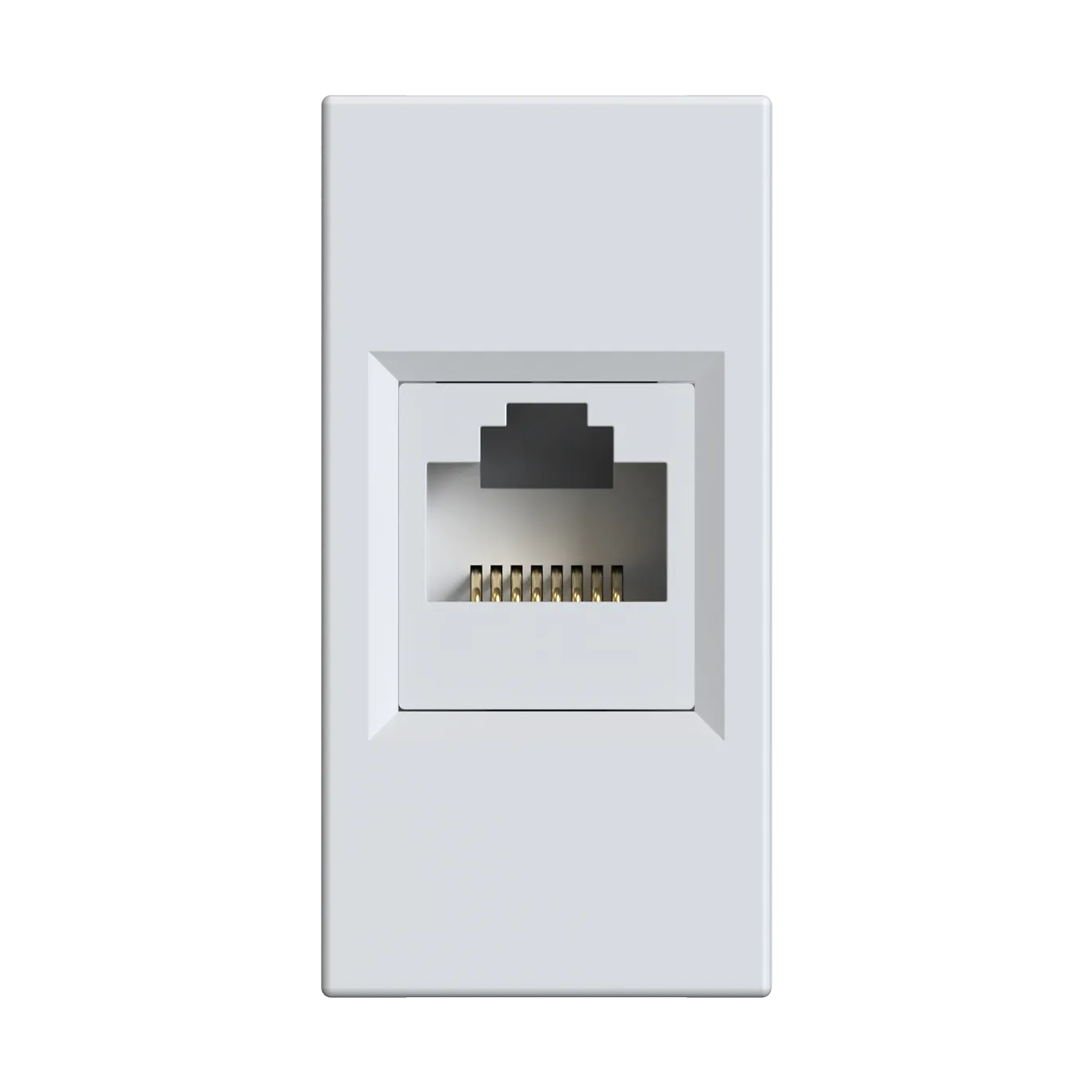 W45 РОЗЕТКА компьютерная 1хRJ45 кат. 5е UTP, 1 модуль (45х22.5 мм) БЕЛАЯ