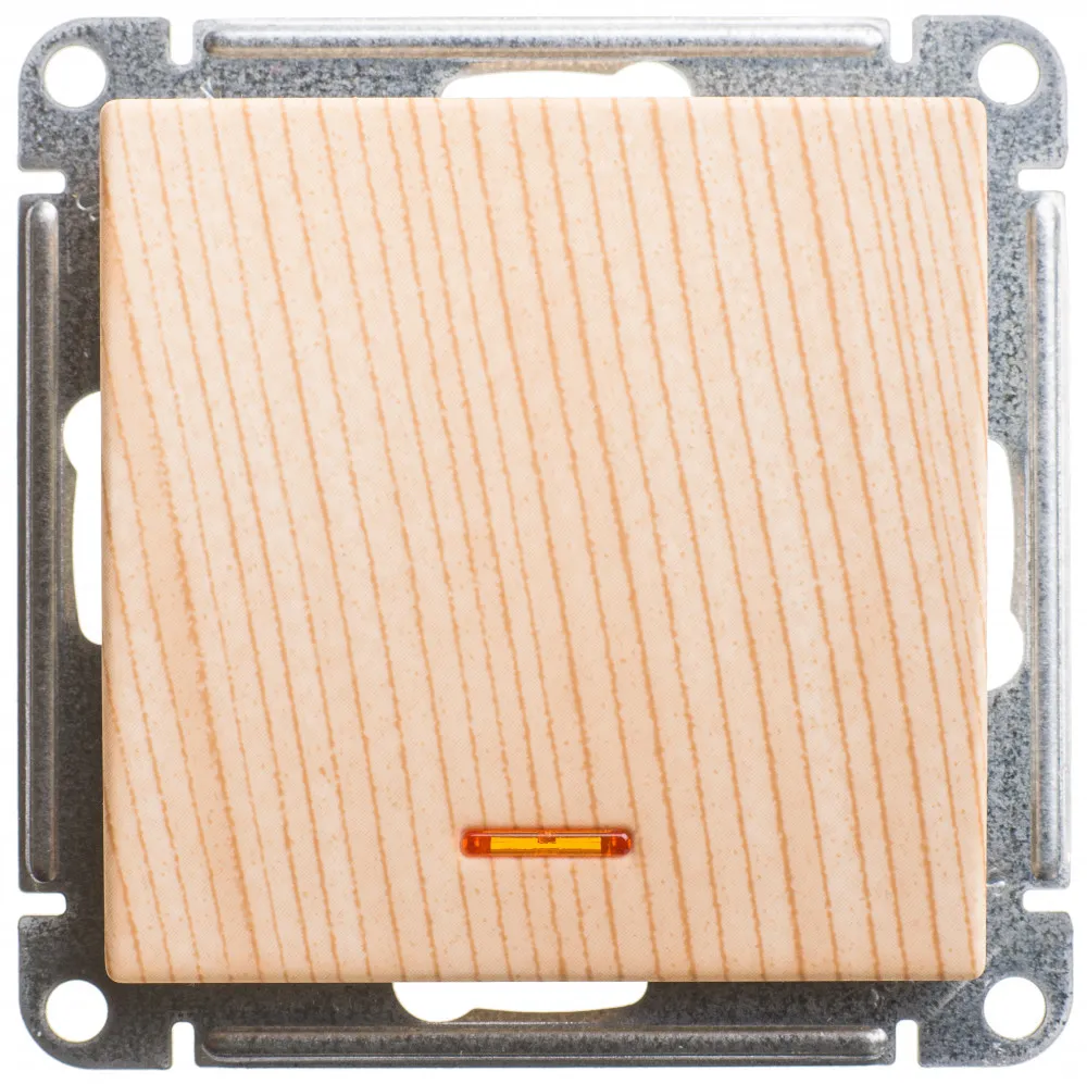 Выключатель (перекл.) "W59" С/У б/РАМКИ 1кл.с подсв. (250В, 10А)