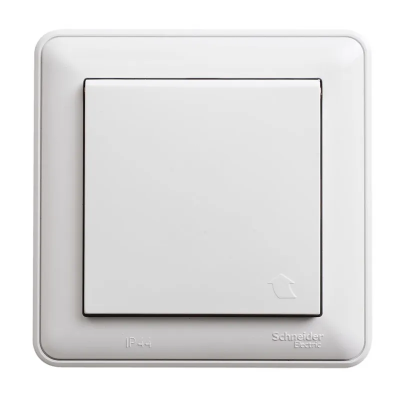 W59 AQUA РОЗЕТКА с заземлением со шторками с крышкой, 16А, IP44, в сборе, БЕЛЫЙ