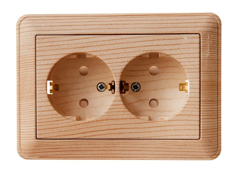 Розетка "W59" С/У с ЗК 2-я (250В, 16А, защитн.шторки)