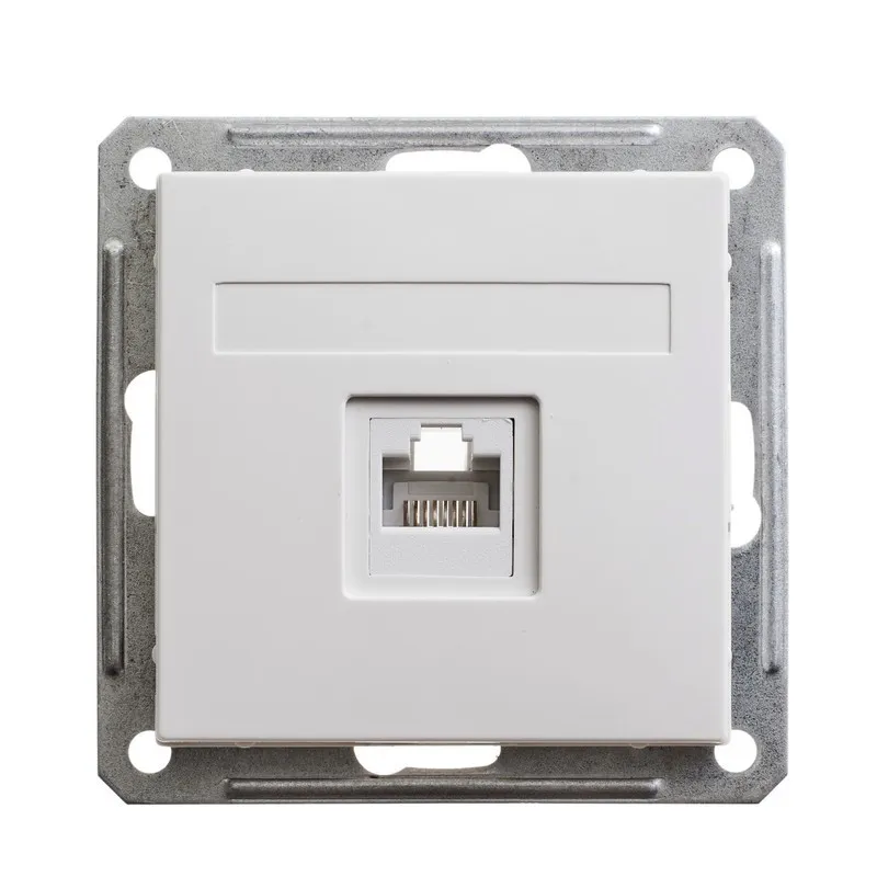 W59 РОЗЕТКА компьютерная RJ45 кат. 5e, механизм, БЕЛЫЙ