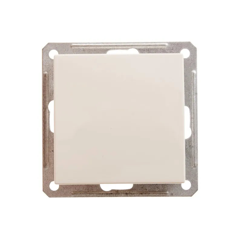 W59 AQUA 1-клавишный ПЕРЕКЛЮЧАТЕЛЬ, IP44, сх.6, 10АХ, механизм, СЛОНОВАЯ КОСТЬ