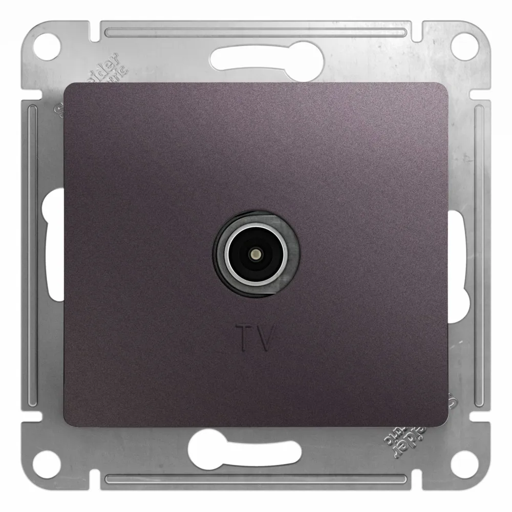 TV РОЗЕТКА оконечная 1DB, СИРЕНЕВЫЙ