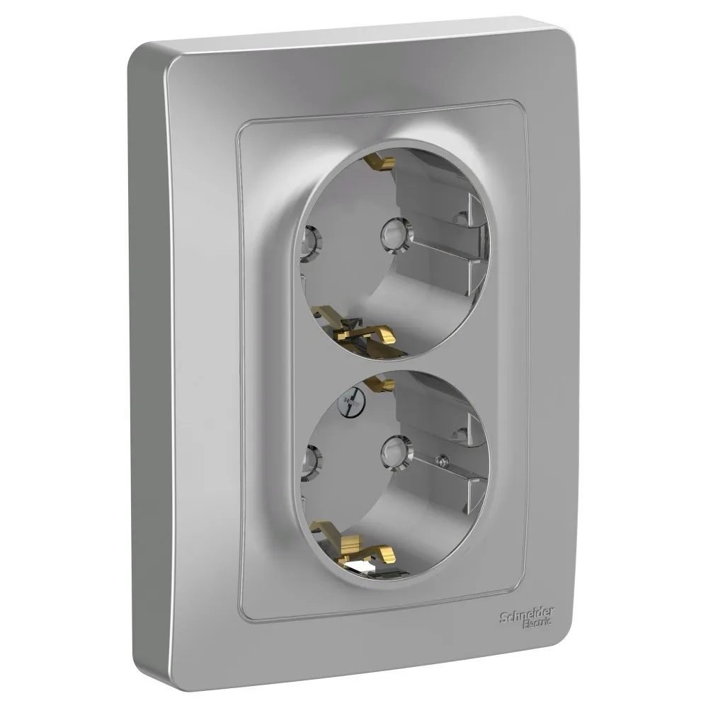 Розетка с заземлением со шторками с крышкой Blanca IP44 16А 250В скрытая установка белый