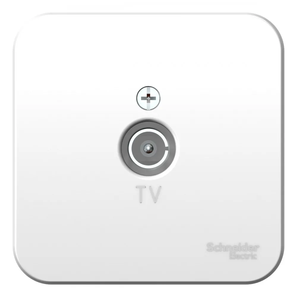 Розетка TV Blanca изолирующая пластина открытая установка белый