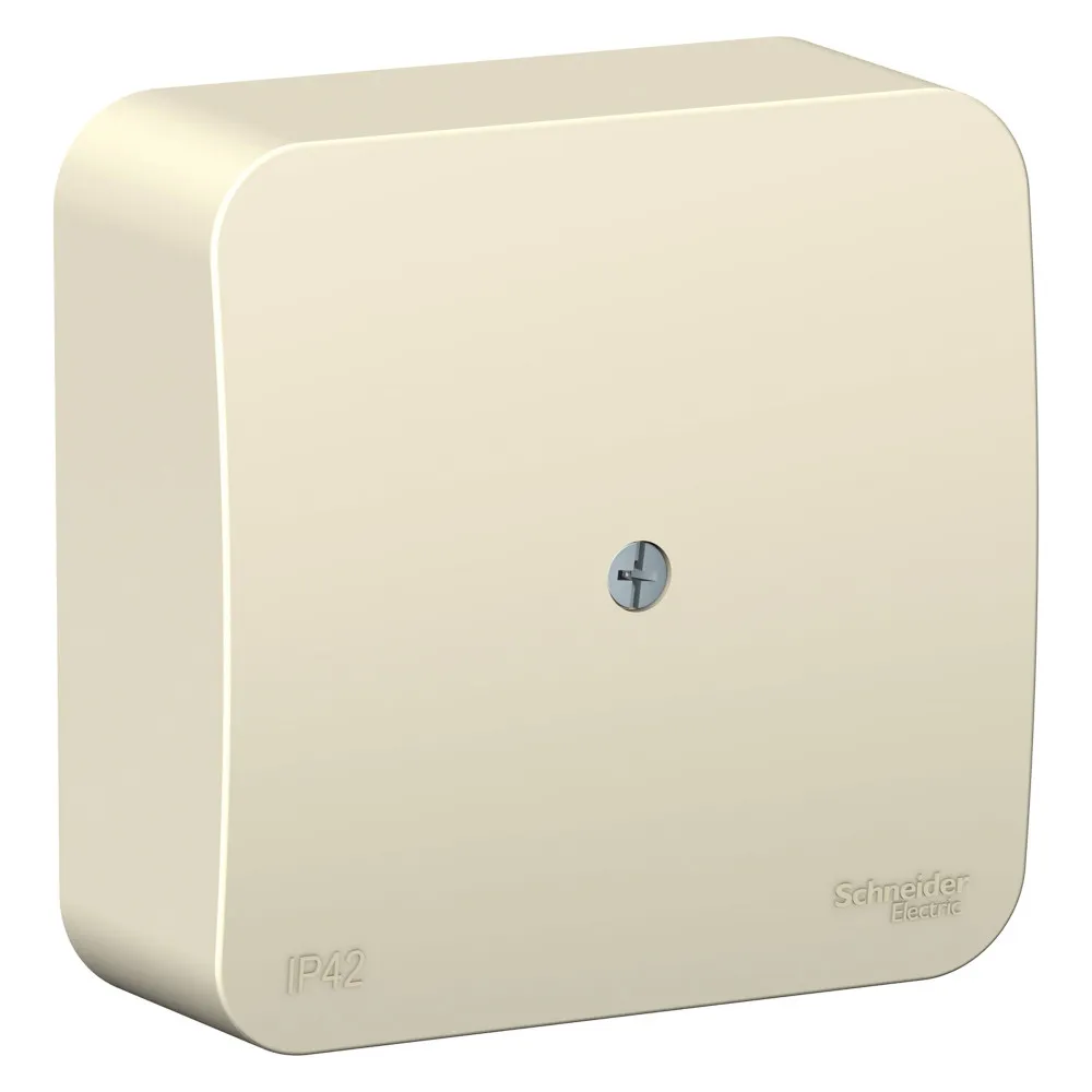 Коробка распределительная Blanca IP42 открытая установка молочный