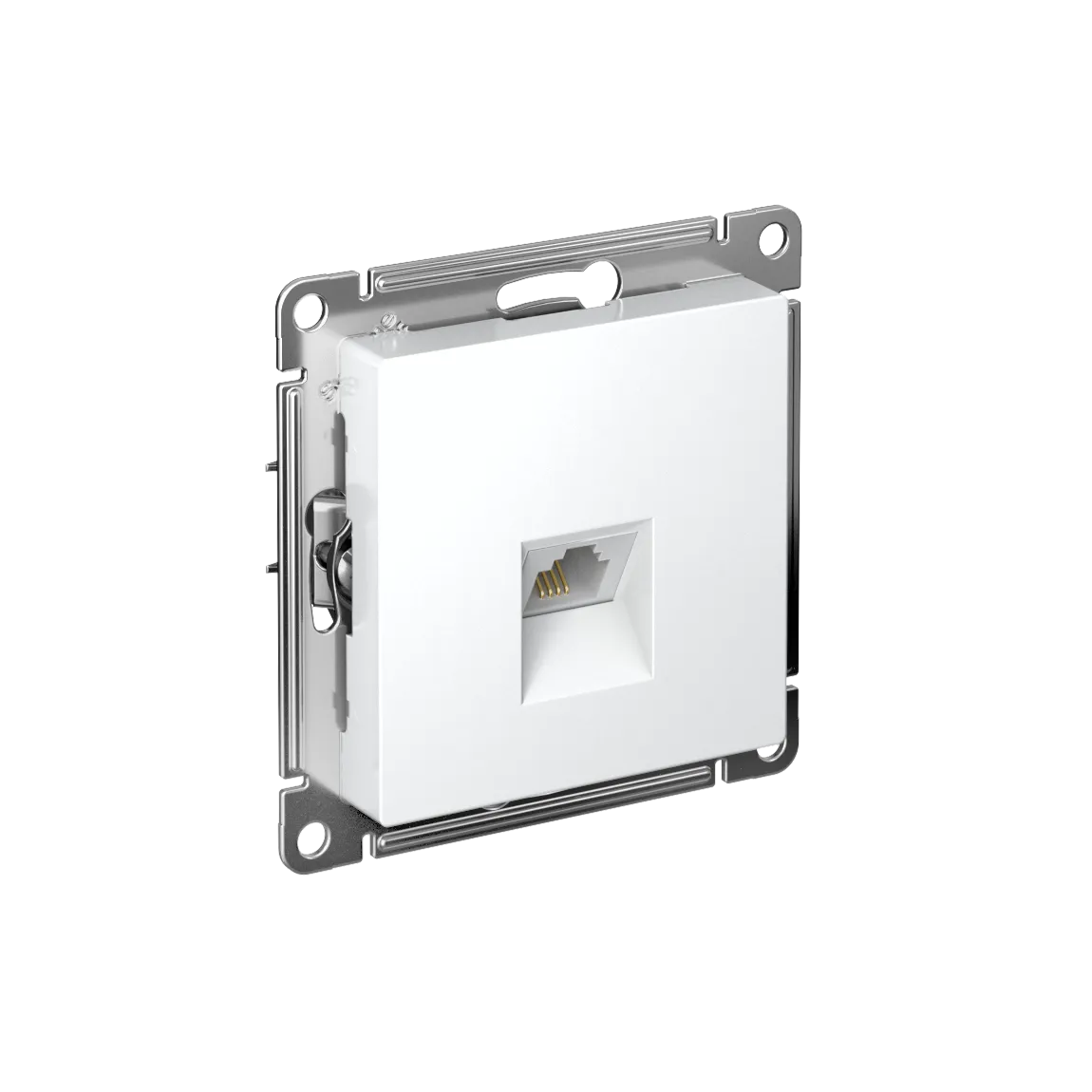 Розетка телефонная AtlasDesign RJ11 механизм белый