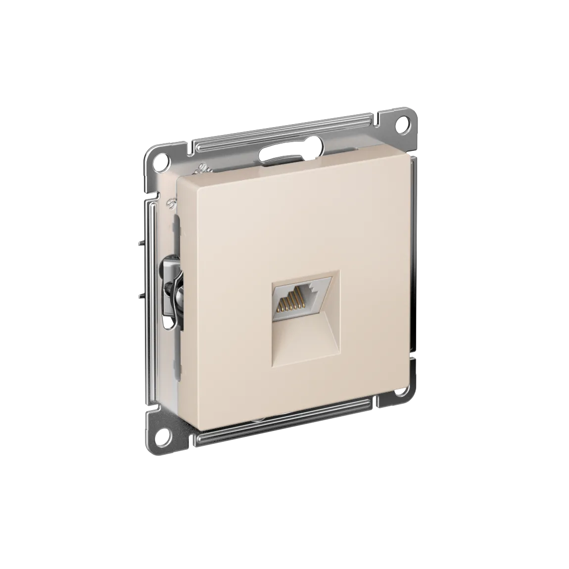 ATLASDESIGN РОЗЕТКА компьютерная RJ45 кат. 5e, механизм, БЕЖЕВЫЙ
