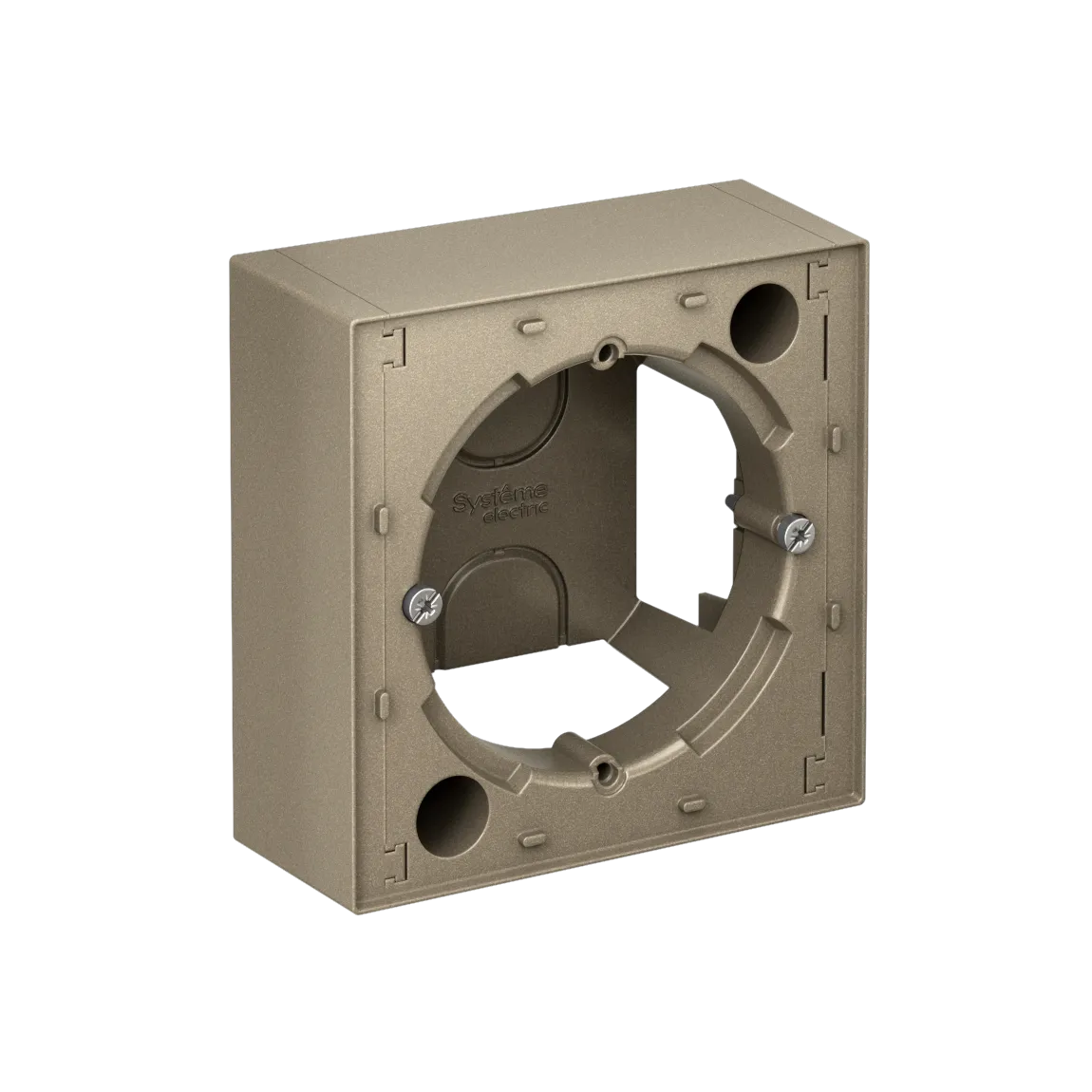 Коробка для наружного монтажа AtlasDesign шампань
