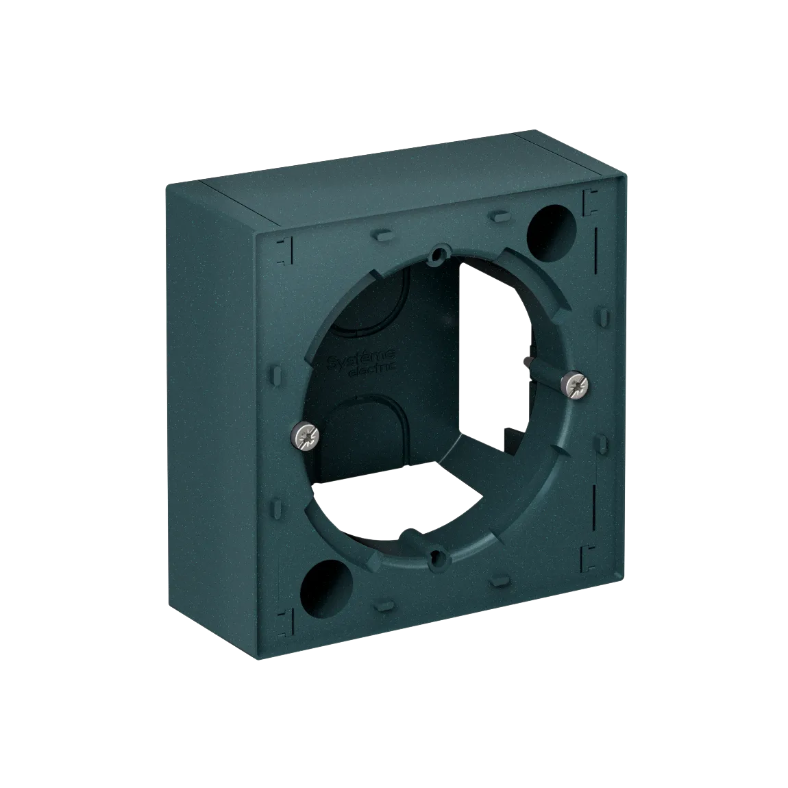 Коробка для наружного монтажа AtlasDesign изумруд
