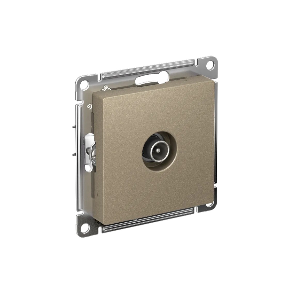 Розетка TV антенный коннектор AtlasDesign механизм шампань