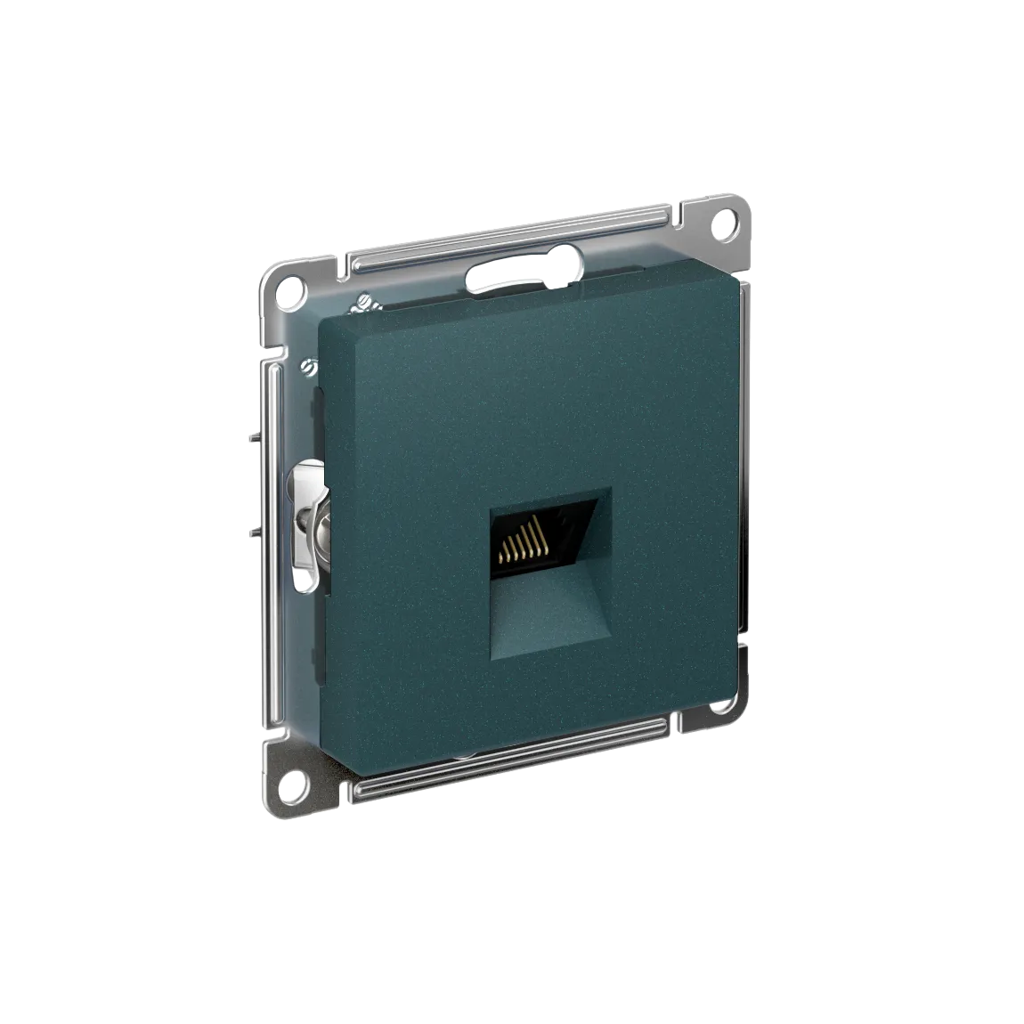 ATLASDESIGN РОЗЕТКА компьютерная RJ45 кат. 6A, механизм, ИЗУМРУД