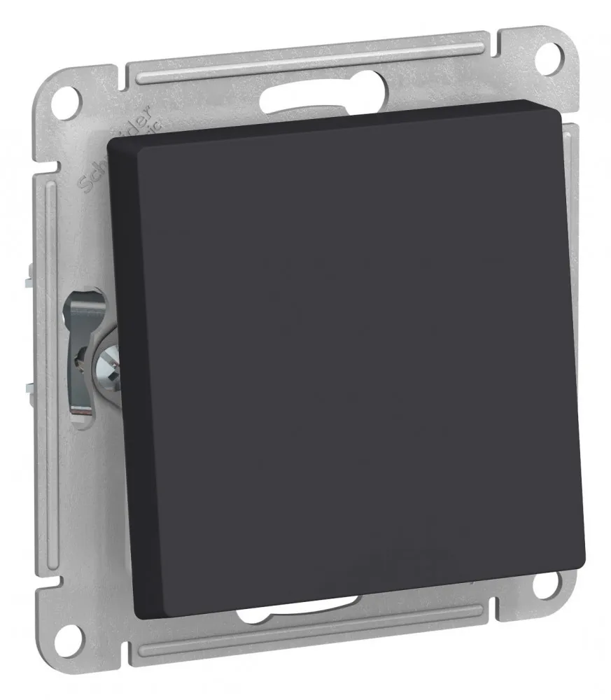 Переключатель одноклавишный AtlasDesign Aqua IP44 сх6 10АХ механизм карбон
