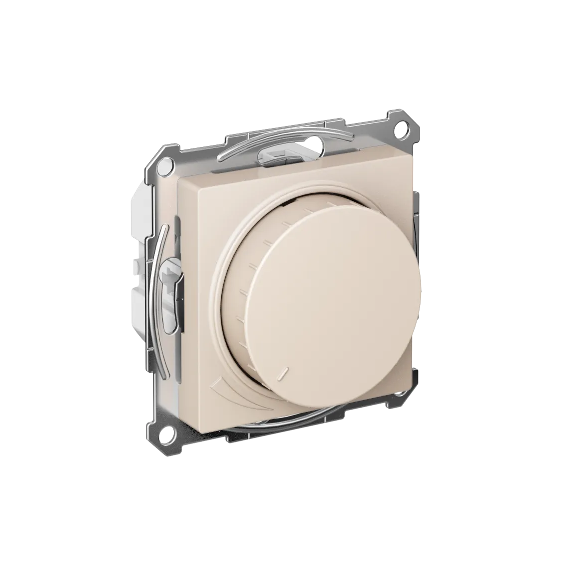 ATLASDESIGN СВЕТОРЕГУЛЯТОР (диммер) поворотно-нажимной, LED, RC, 400Вт, механизм, БЕЖЕВЫЙ