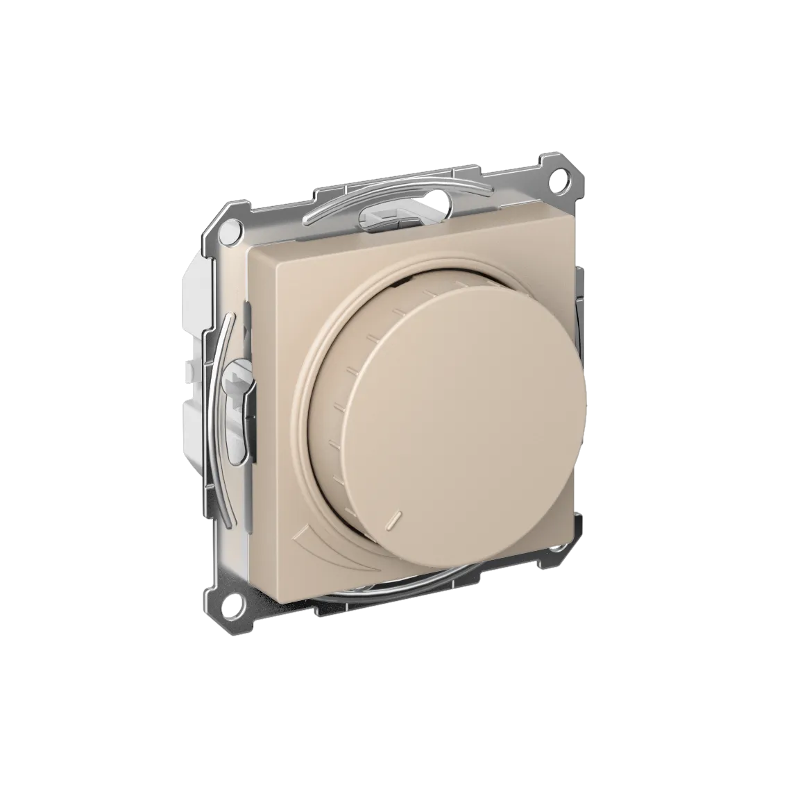 ATLASDESIGN СВЕТОРЕГУЛЯТОР (диммер) поворотно-нажимной, LED, RC, 400Вт, механизм, ПЕСОЧНЫЙ