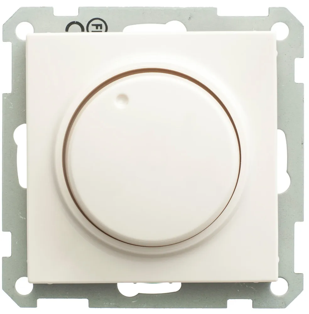 W59 СВЕТОРЕГУЛЯТОР (диммер) поворотно-нажимной, LED, RC, 400Вт, механизм, СЛОНОВАЯ КОСТЬ