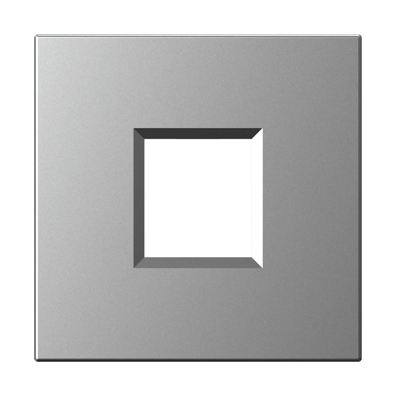 W45 Плата лицевая для 1xKeystone, 2 модуля (45х45 мм) АЛЮМИНИЙ