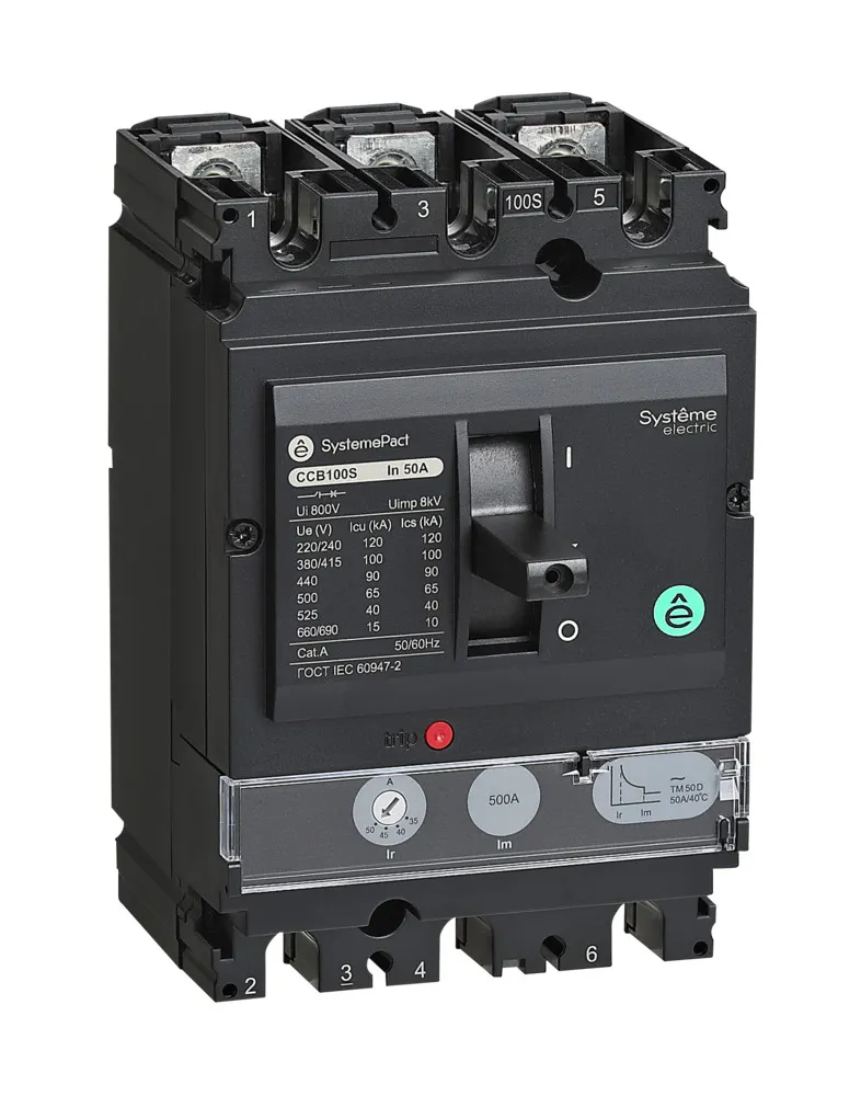 АВТ.ВЫКЛ SYSTEMEPACT CCB100 50KA 3P3D TMD100