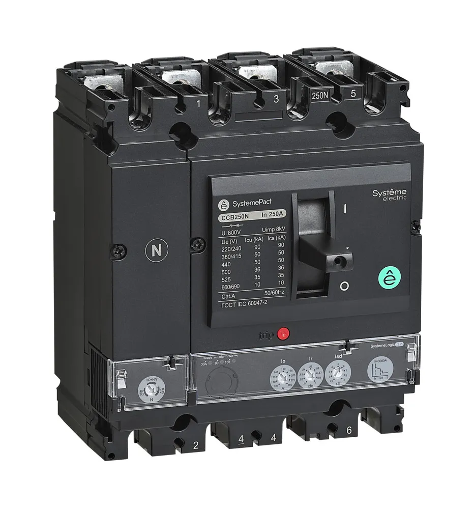 АВТ.ВЫКЛ SYSTEMEPACT CCB250 100KA 4P4D S2.2 250A