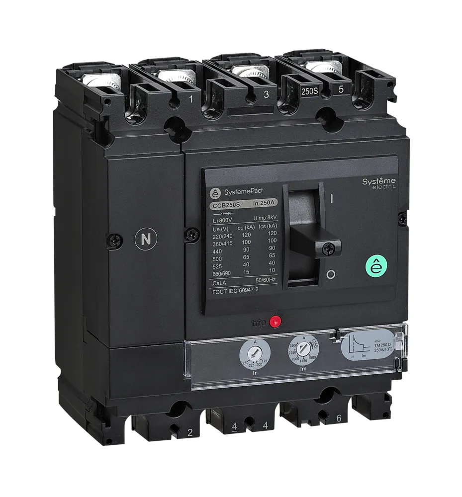 АВТ.ВЫКЛ SYSTEMEPACT CCB250 100KA 4P4D TMD200