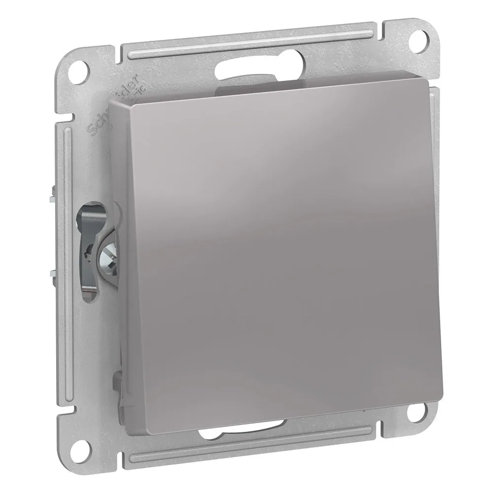 ATLASDESIGN AQUA 1-клавишный ПЕРЕКЛЮЧАТЕЛЬ, IP44, сх.6, 10АХ, механизм, АЛЮМИНИЙ