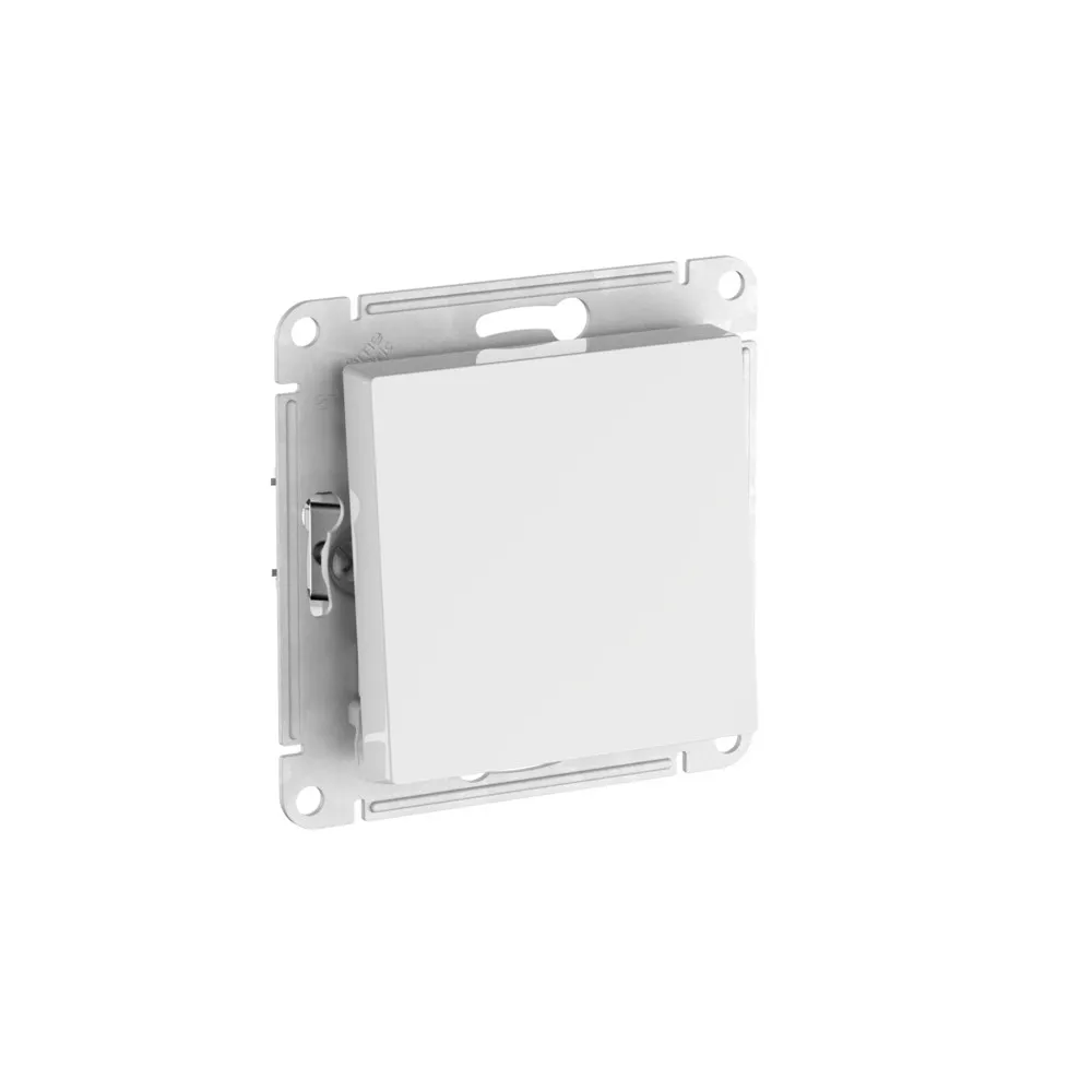 Переключатель одноклавишный AtlasDesign Aqua IP44 сх6 10АХ механизм быстрозажимные клеммы белый