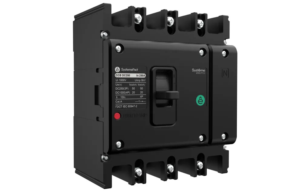 АВТОМАТИЧЕСКИЙ ВЫКЛЮЧАТЕЛЬ SYSTEMEPACT CCB DC250 3P50КА/3P20КА 4P TMD160