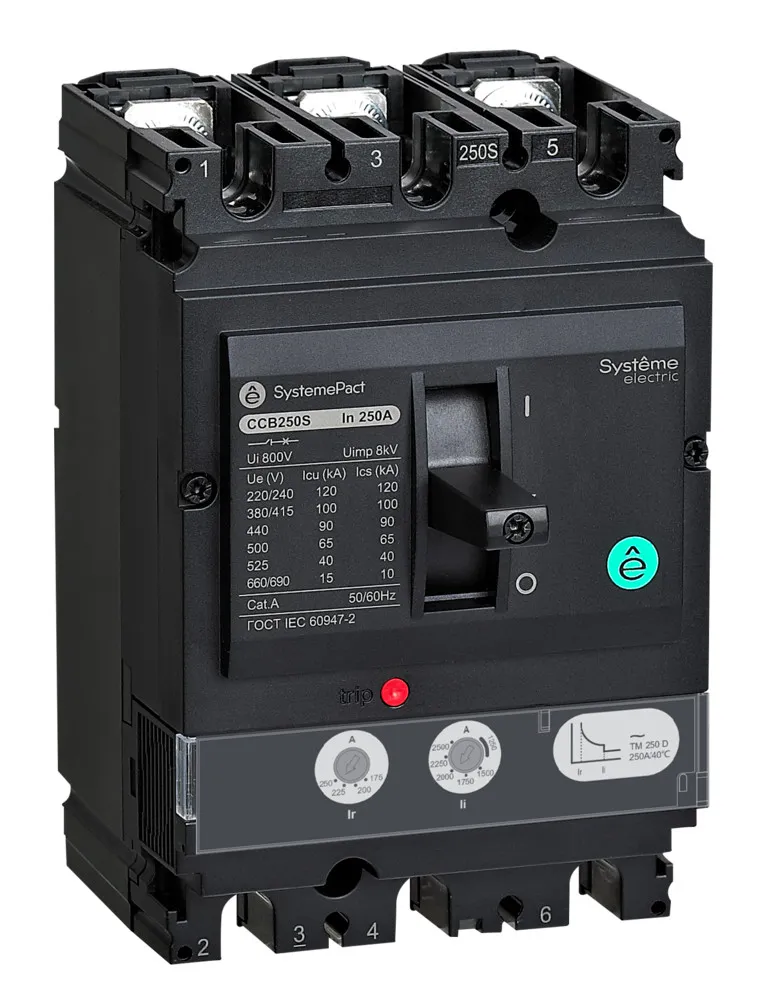 АВТ.ВЫКЛ SYSTEMEPACT CCB250 150KA 3P3D TMD250