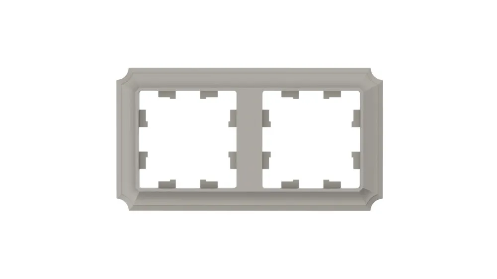 Рамка двухпостовая AtlasDesign Antique универсальная шампань