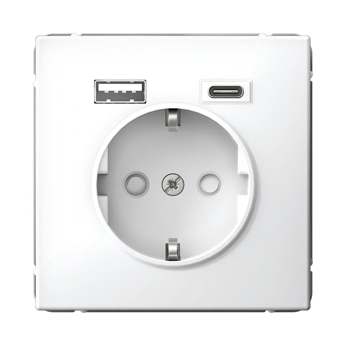 ARTGALLERY РОЗЕТКА 16А с 2 USB A+C, 5В/2,4А/3,0А, 2х5В/1,5А, механизм, БЕЛЫЙ