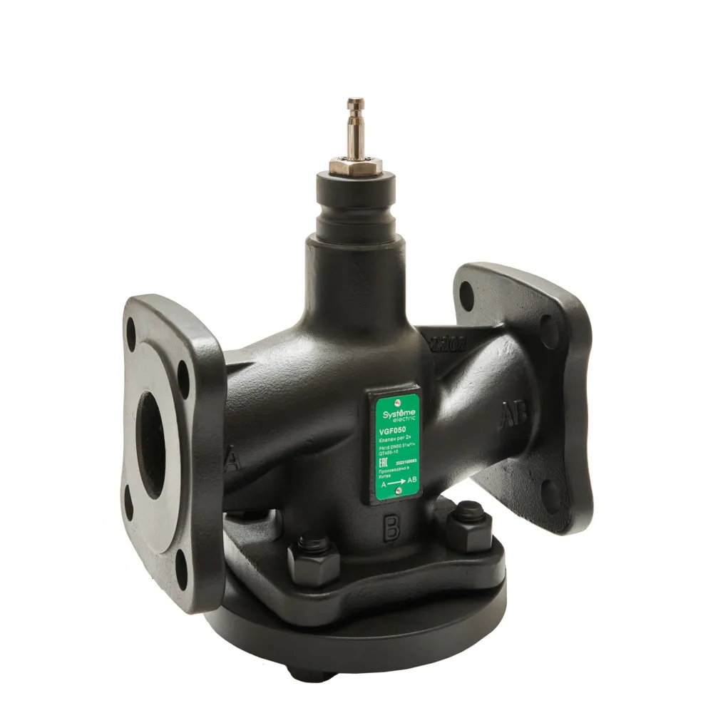 Клапан регулирующий 2-ход фланц PN16 DN50 31м3/ч -20…+130°С