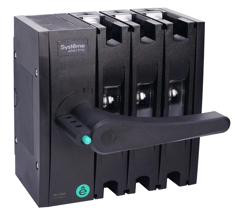 ВЫКЛ.-РАЗЪЕДИНИТЕЛЬ SYSTEMEPACT SD160 3P 160A РУКОЯТКА СЛЕВА ФРОНТ._РУКОЯТКА ЗАКАЗЫВАЕТСЯ ОТДЕЛЬНО