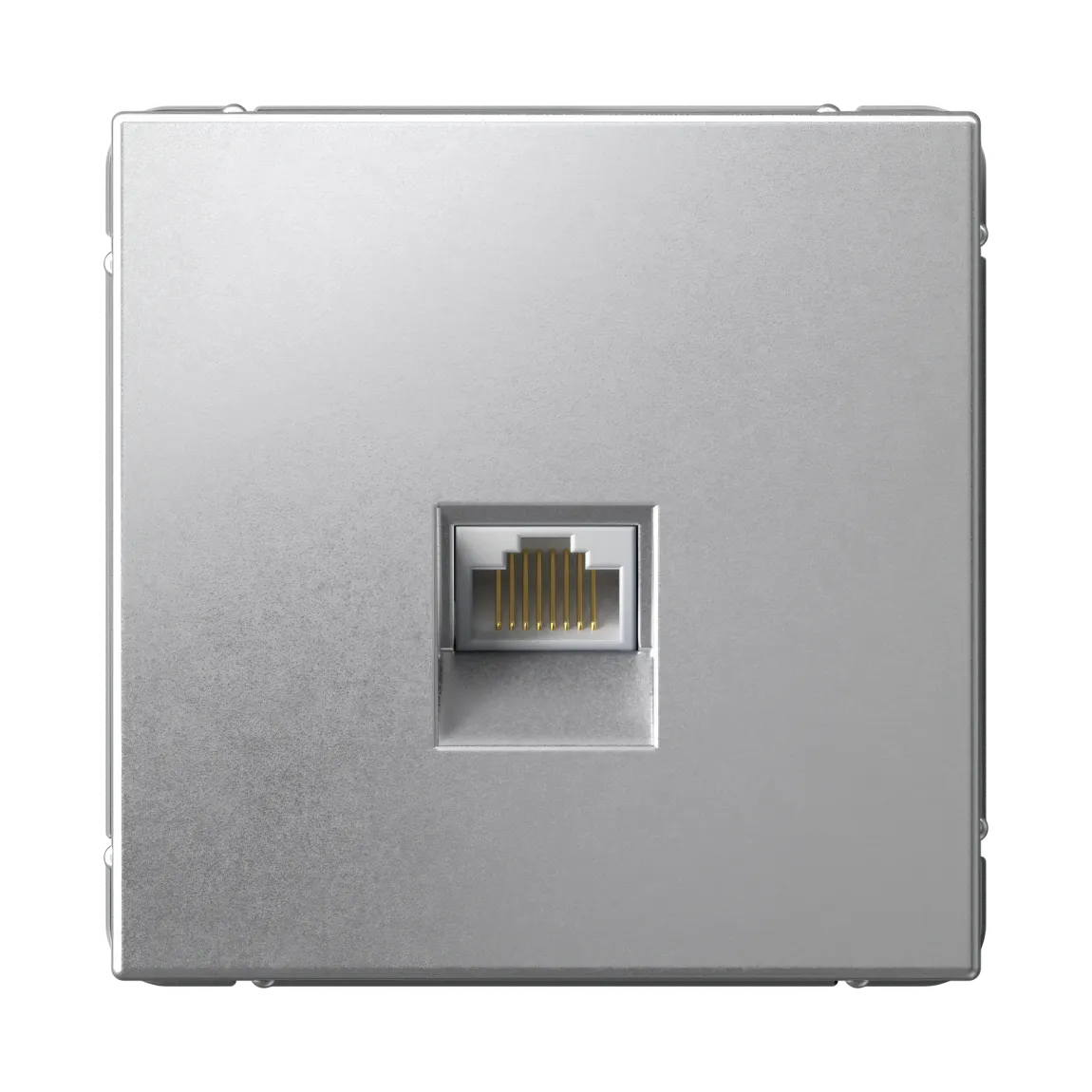 ARTGALLERY РОЗЕТКА компьютерная RJ45, кат. 6A, механизм, АЛЮМИНИЙ