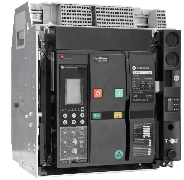 ВОЗДУШНЫЙ АВТ.ВЫКЛ.SYSTEMEPACT ACB16N 1000A 3P 6.0E ВЫК,ГП MCH+MX+XF AC230V
