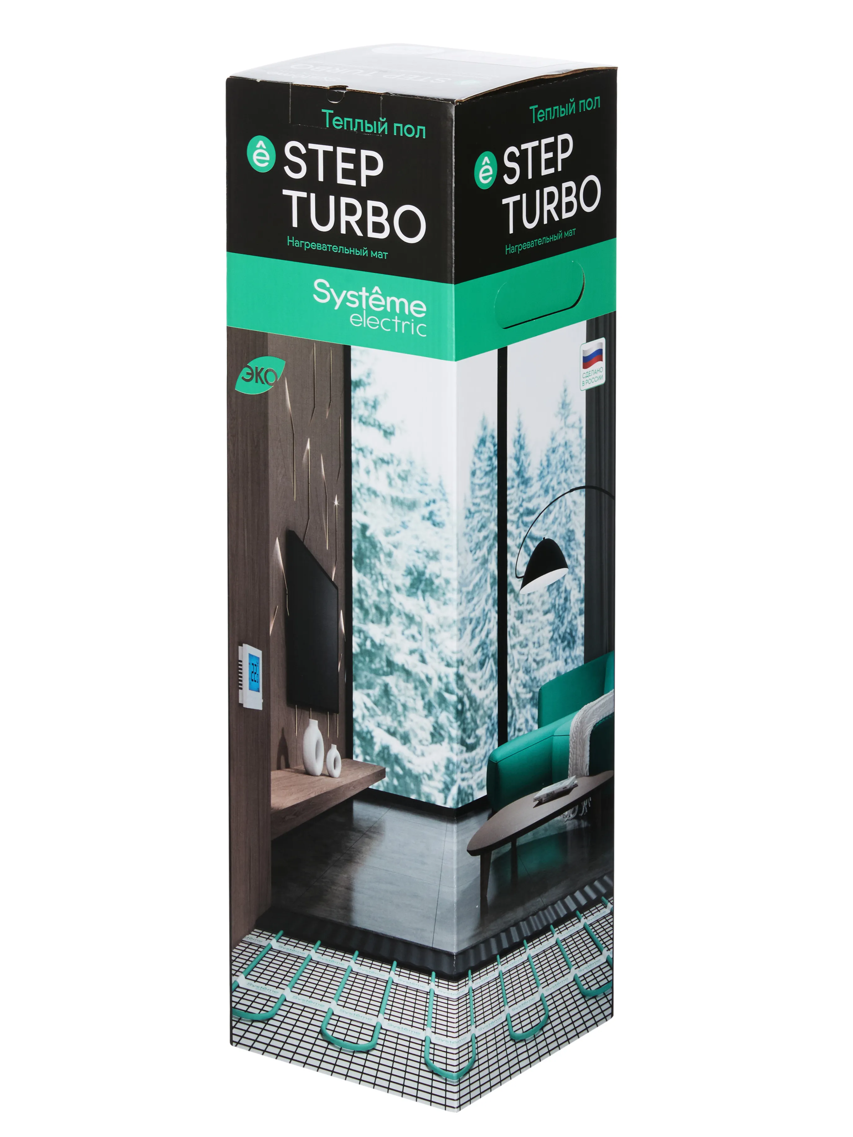 Теплый пол мат нагревательный STEP TURBO, STM200035, 200 Вт/м2, 700 Вт, 3,5 м2