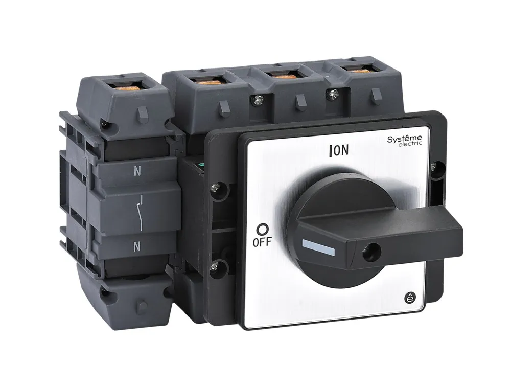 ВЫКЛЮЧАТЕЛЬ-РАЗЪЕДИНИТЕЛЬ 4P 125A IP40 С ЧЁРНОЙ РУКОЯТКОЙ НА ДВЕРЦУ 4 ВИНТАМИ