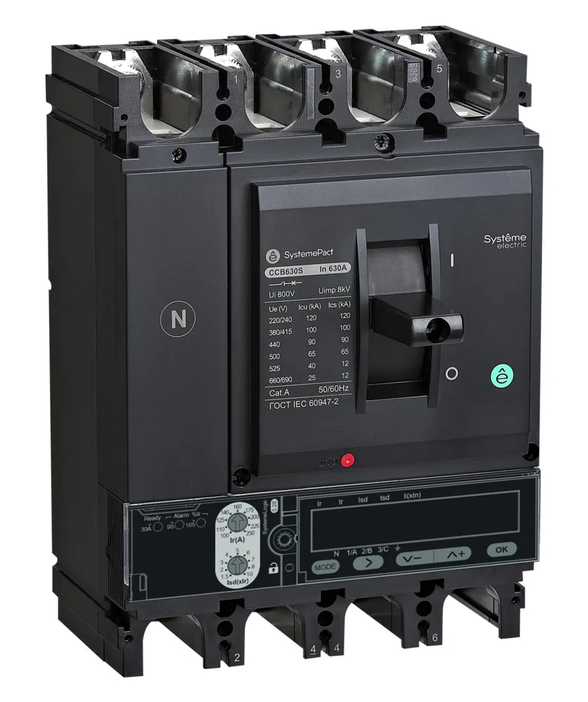 АВТ.ВЫКЛ SYSTEMEPACT CCB630 100KA 4P4D S5.3E 630A