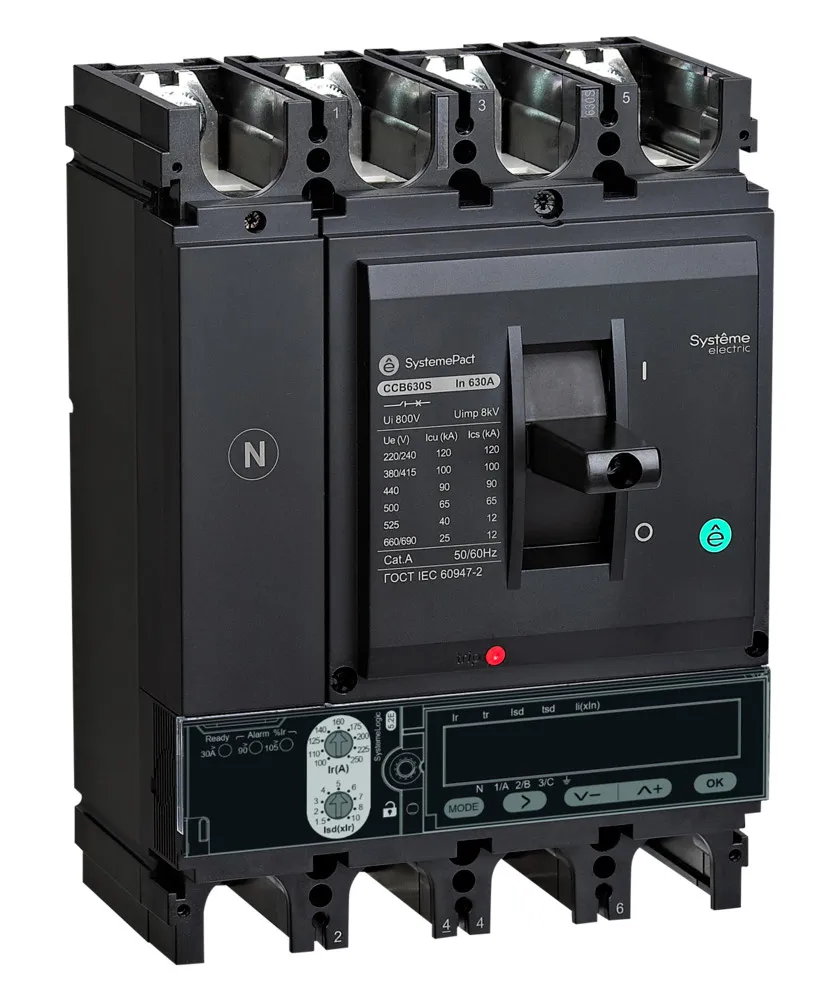 АВТ.ВЫКЛ SYSTEMEPACT CCB630 150KA 4P4D S5.3E 630A