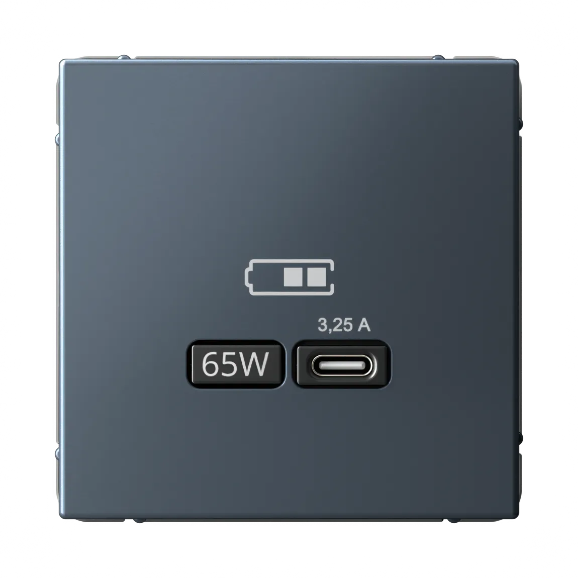 Розетка USB ArtGallery C 65Вт быстрая зарядка QC PD механизм грифель