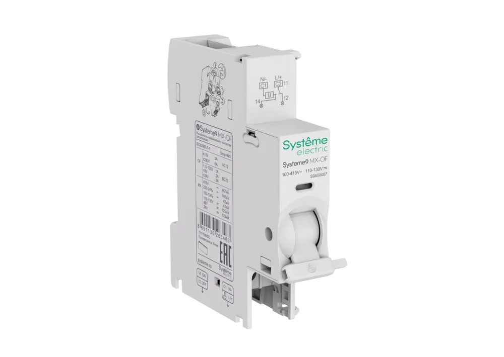 MX+OF Расцепитель независимый с контактом сигнализации 100-415В AC Systeme9