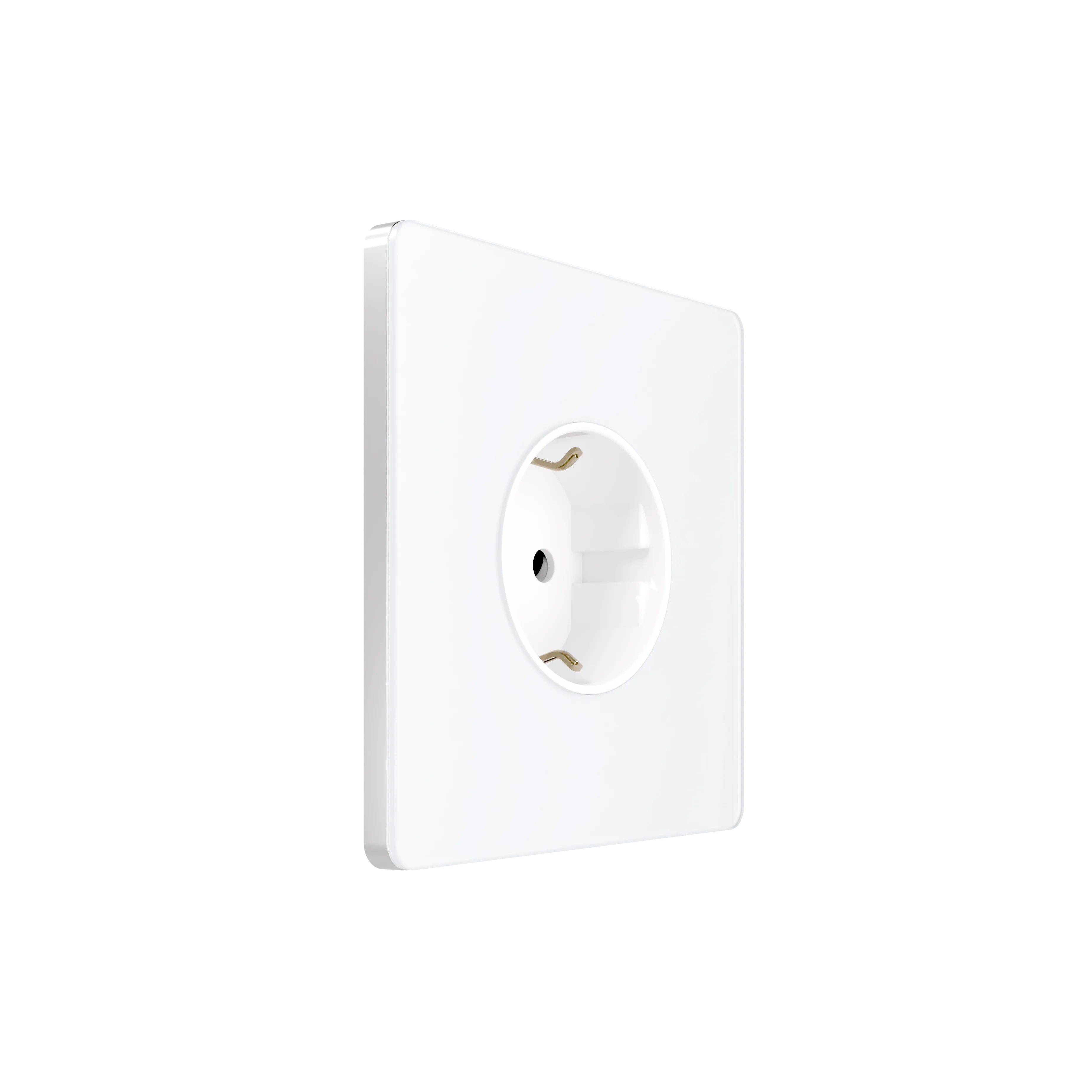 Systeme Infinity, Розетка С/У с ЗК (250В, 16А, защит.шторки), Арктический лед
