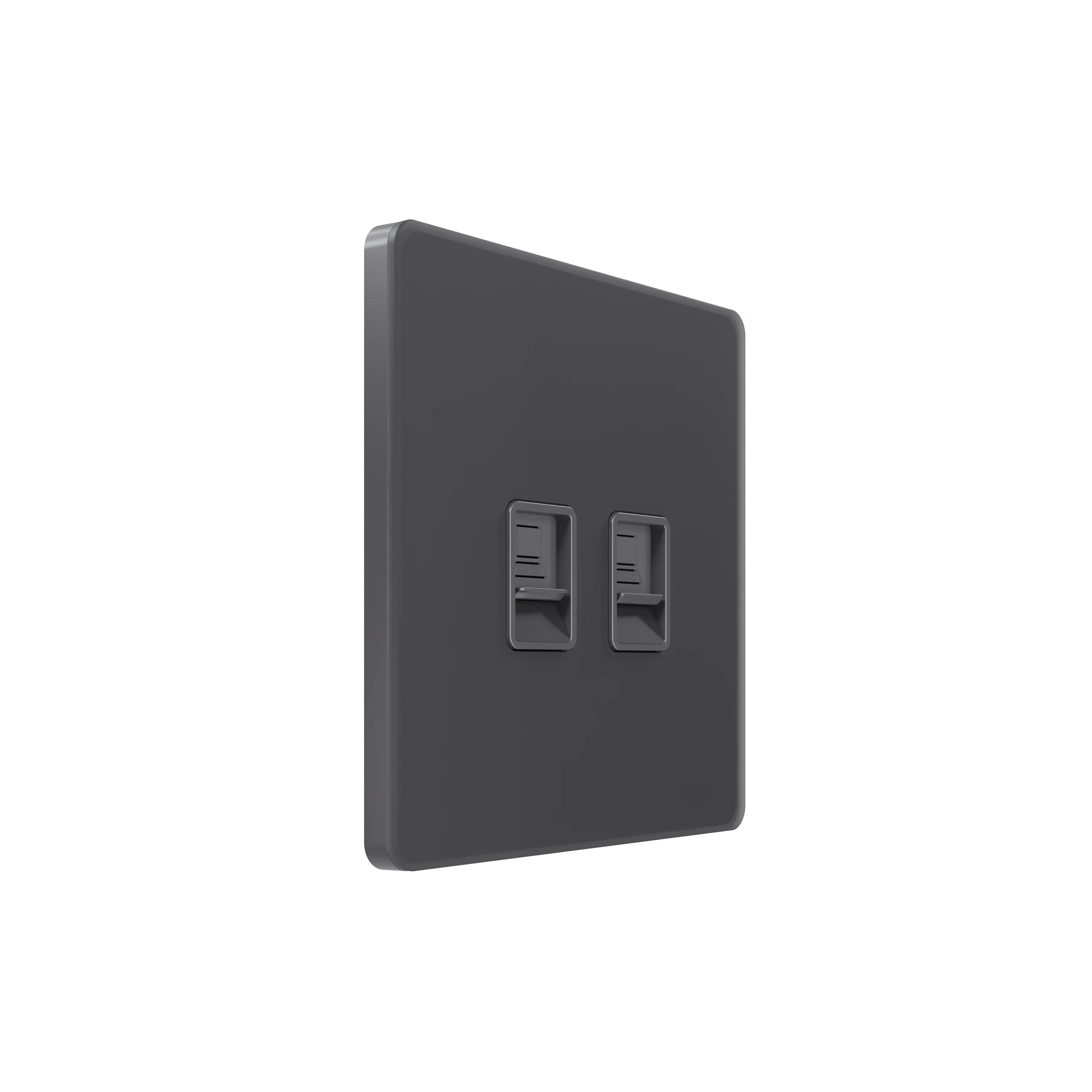 Systeme Infinity, Розетка информационная С/У RJ-45 кат.5e 2-я, Вулканический пепел
