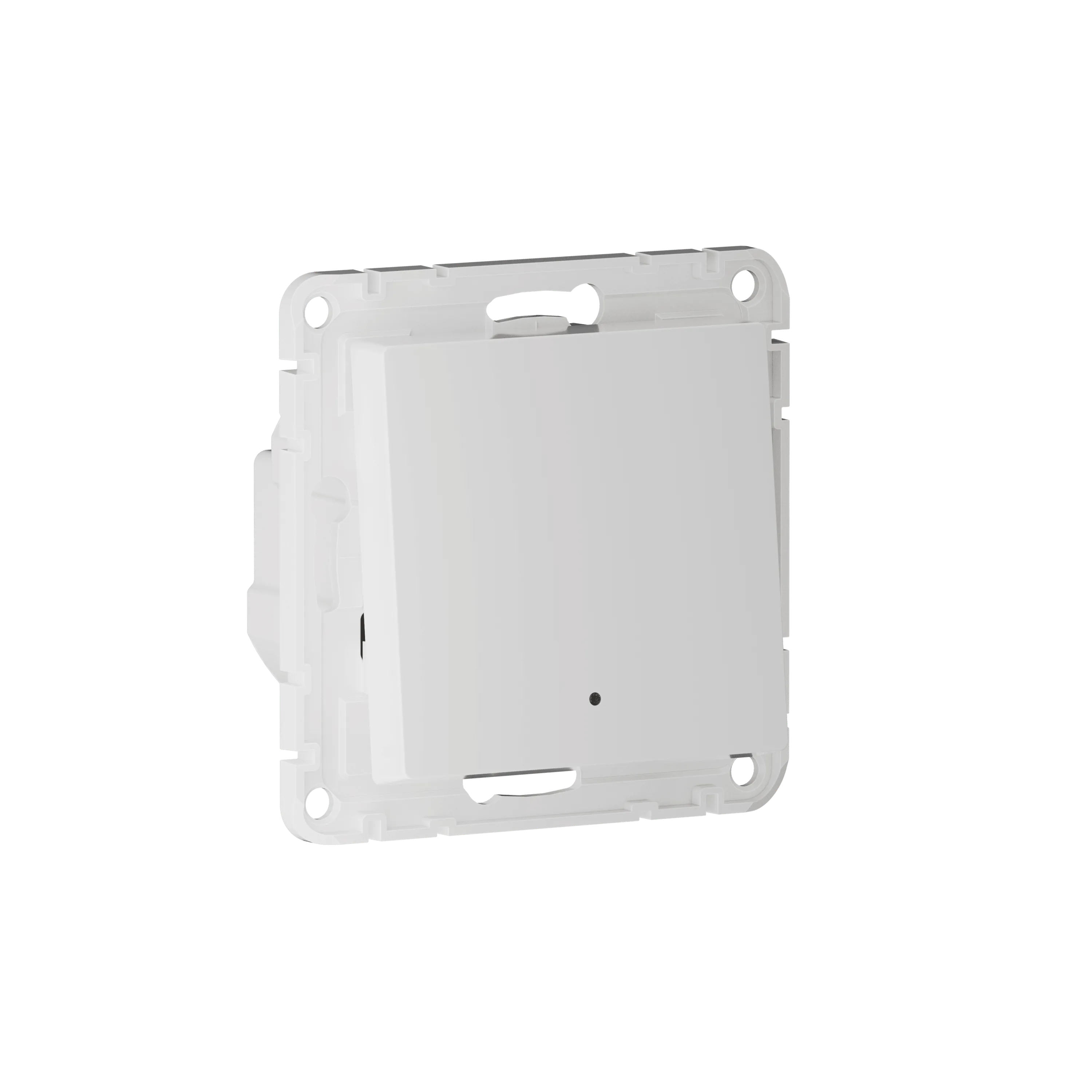 ATLASDESIGN SMART 1-кл. ВЫКЛЮЧАТЕЛЬ с подсв. с опц.нейтралью, Zigbee, сх.1, L(N), 10А, мех., БЕЛЫЙ