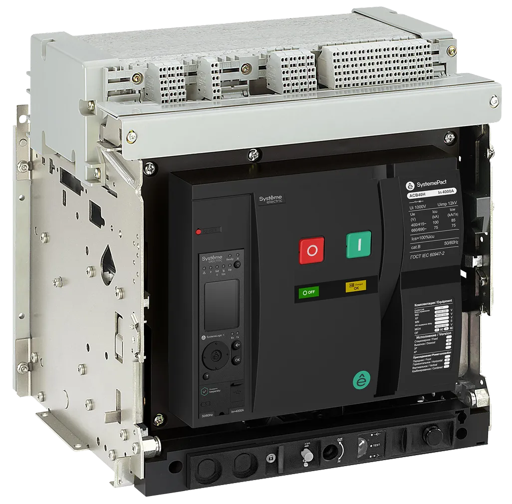ВОЗДУШНЫЙ АВТ.ВЫКЛ.SYSTEMEPACT ACB40H 1000A 3P SLX ВЫК,ГП MCH+MX+XF AC230V